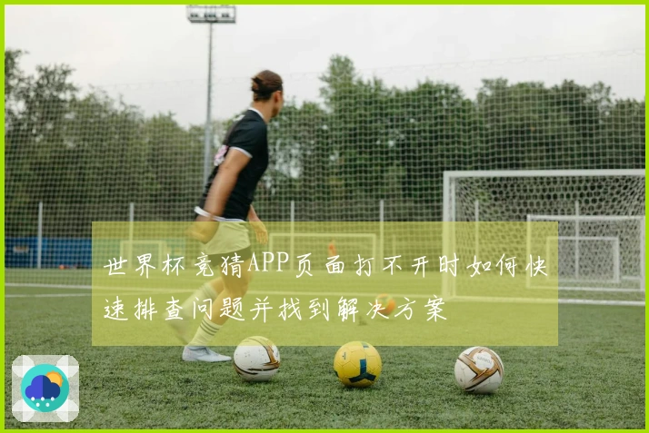 世界杯竞猜APP页面打不开时如何快速排查问题并找到解决方案